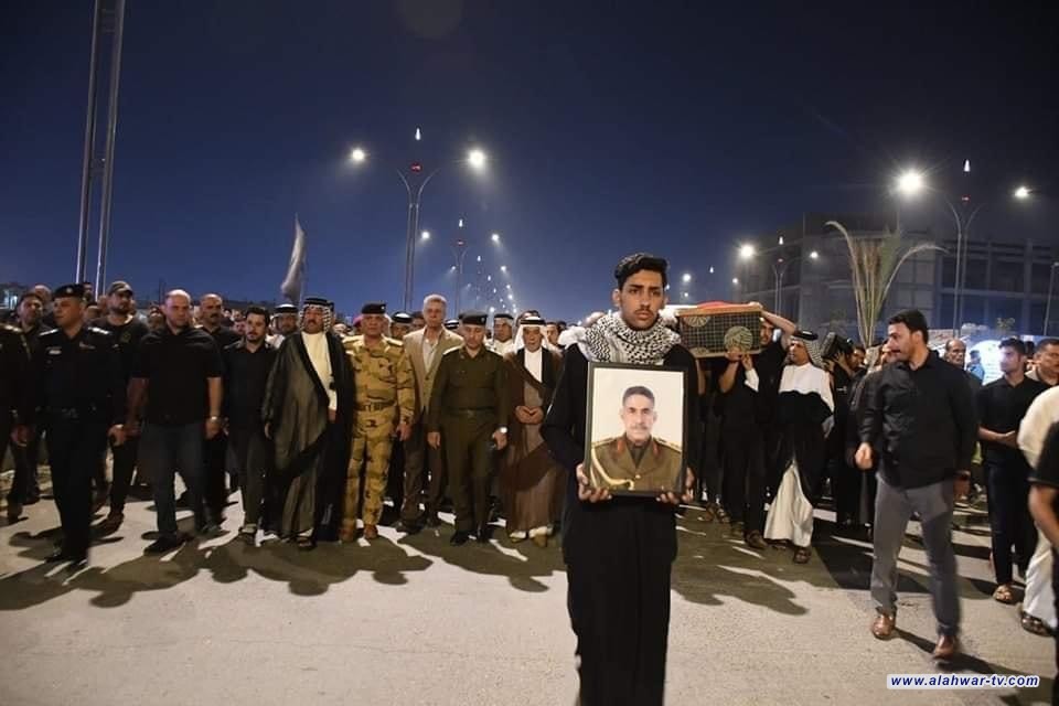 شرطة ذي قار تشيع جثمان قائد الشرطة الأسبق الفريق الركن عبد الحسين حسن ثامر