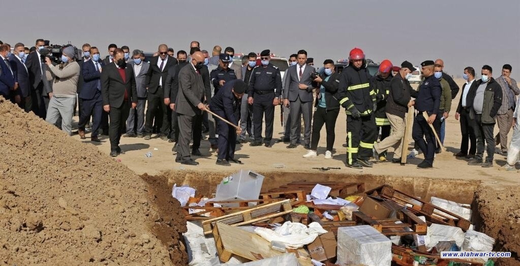 بإشراف القضاء. إتلاف ما يقارب 104 كيلو غرام من المواد المخدرة