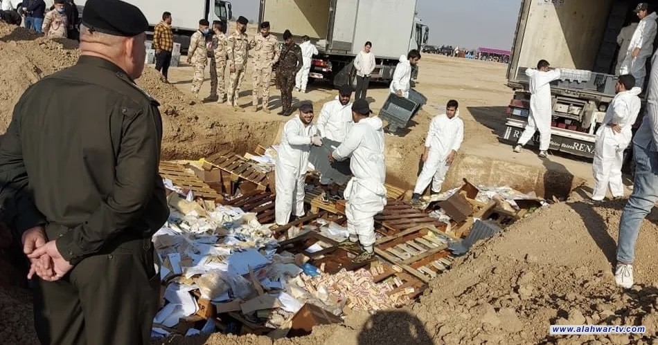 إتلاف مايقارب 104 كيلوغرام من المخدرات في البصرة
