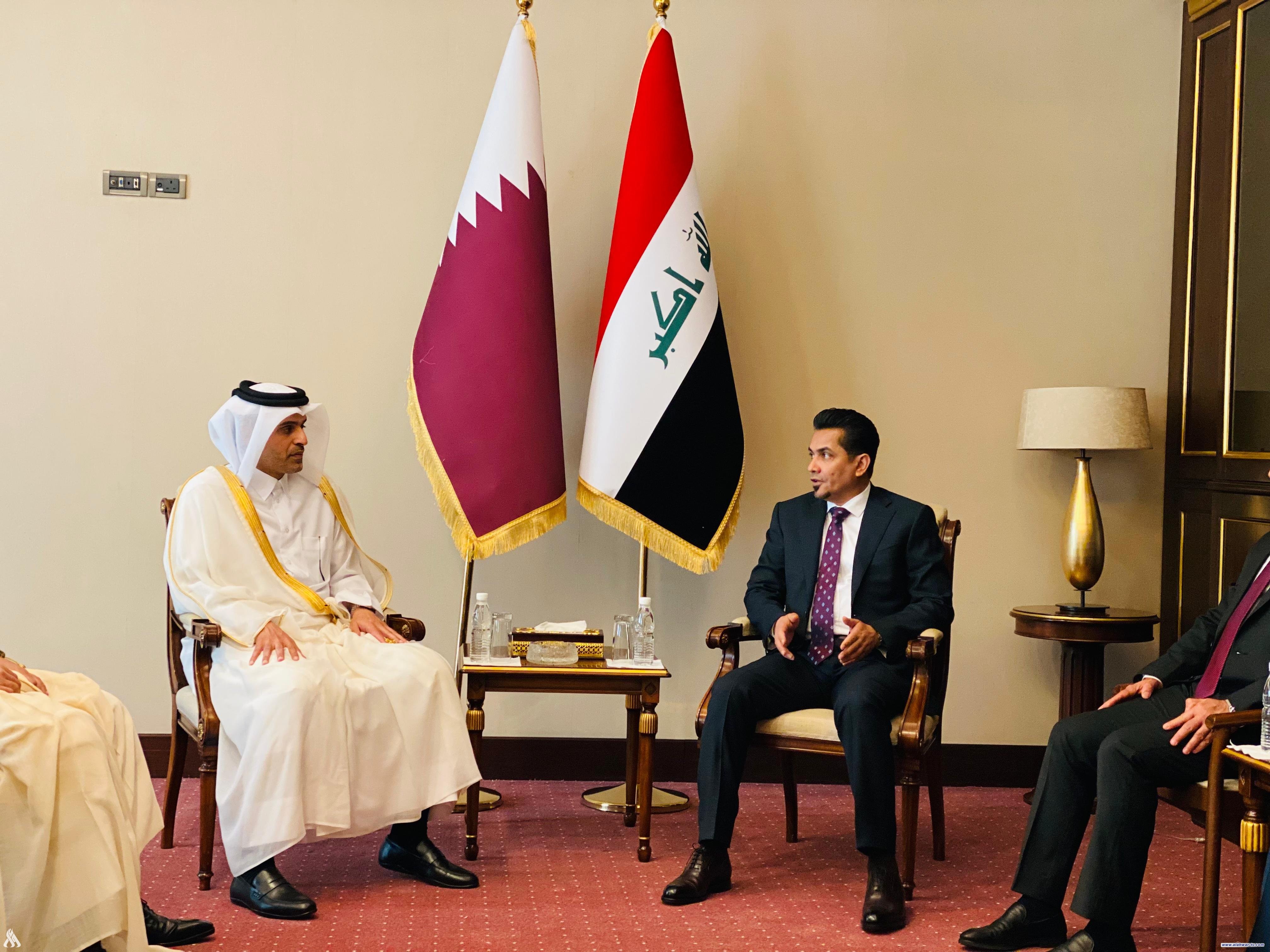 وزير المواصلات القطري يصل إلى بغداد