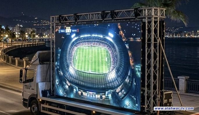 الاتصالات: خمس شاشات عملاقة متنقلة لبث مباريات المنتخب في الأماكن العامة