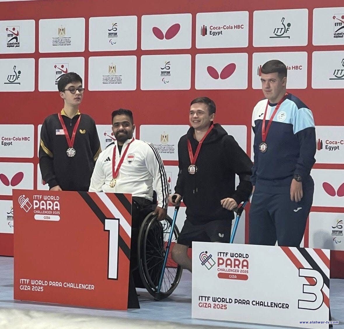 العراق يفوز بذهبيتين في بطولة مصر الدولية لتنس الطاولة البارالمبية