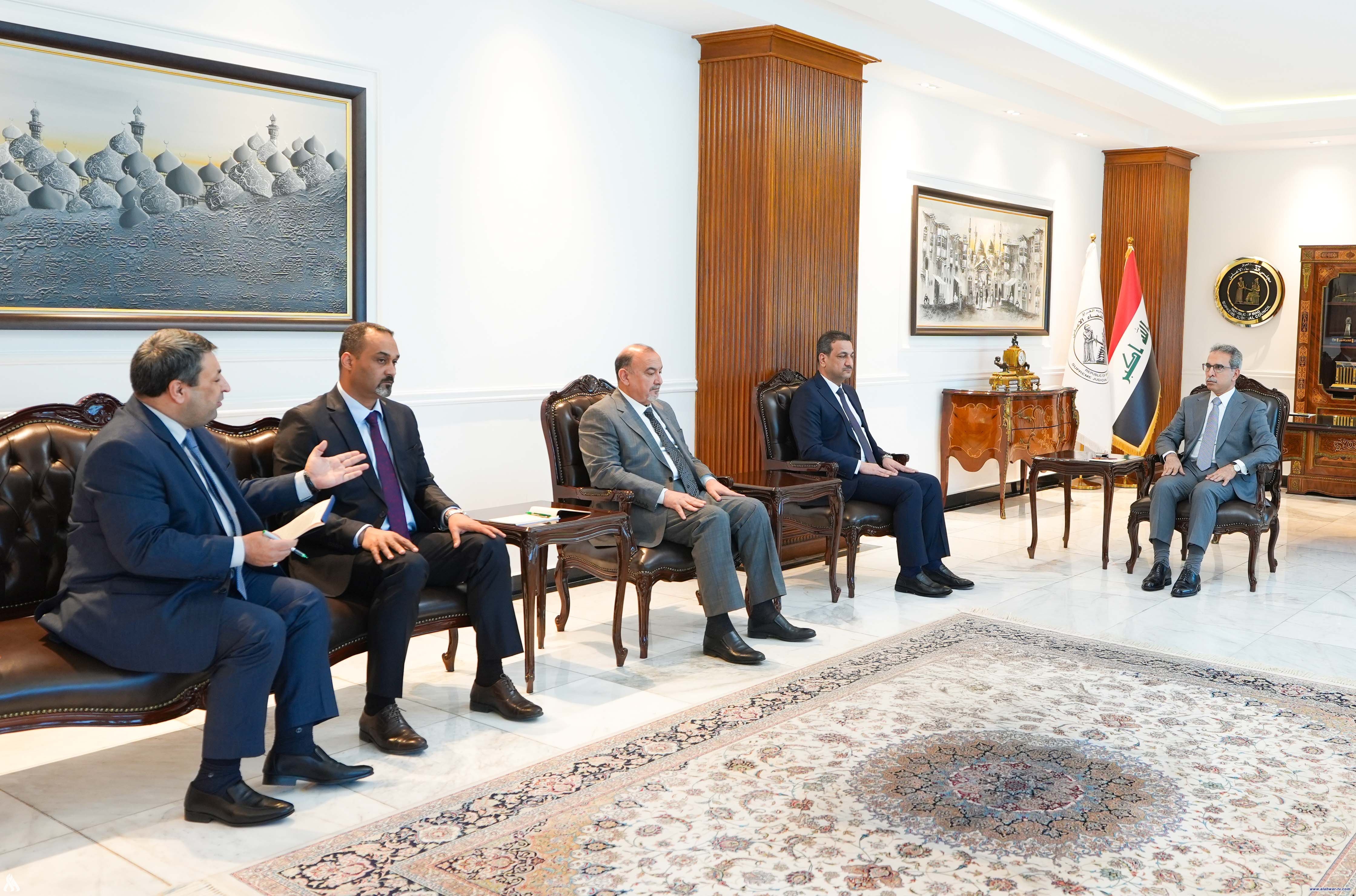 رئيسا مجلس القضاء وديوان الرقابة المالية يبحثان عدداً من القضايا المشتركة