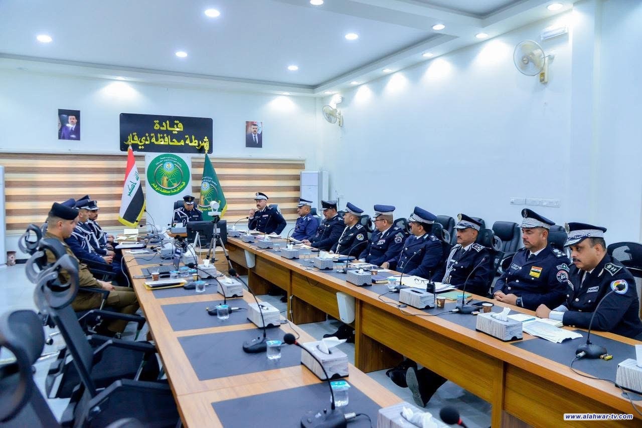 شرطة ذي قار تبحث خططا جديدة لتنظيم المرور والحدّ من الحوادث