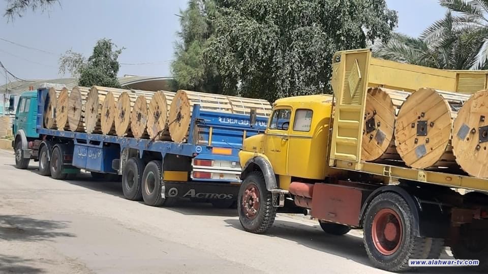 شركة اور العامة تباشر بتجهيز كهرباء الوسط بـ 102 كيلو متر من القابلوات والاسلاك