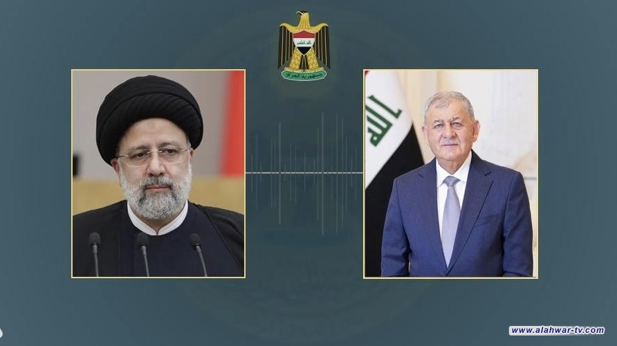 رئيس الجمهورية يبحث مع نظيره الإيراني دعم جهود تعزيز الأمن والسلام في المنطقة