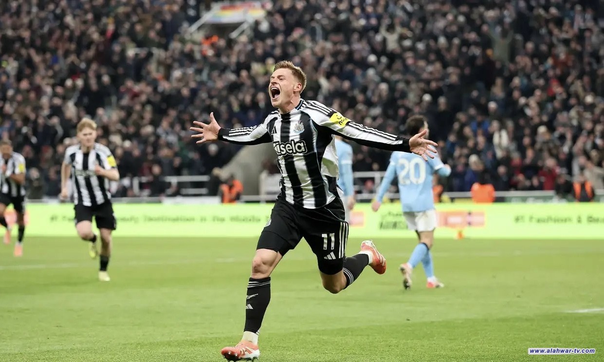 نيوكاسل يهزم مانشستر سيتي في الدوري الإنجليزي