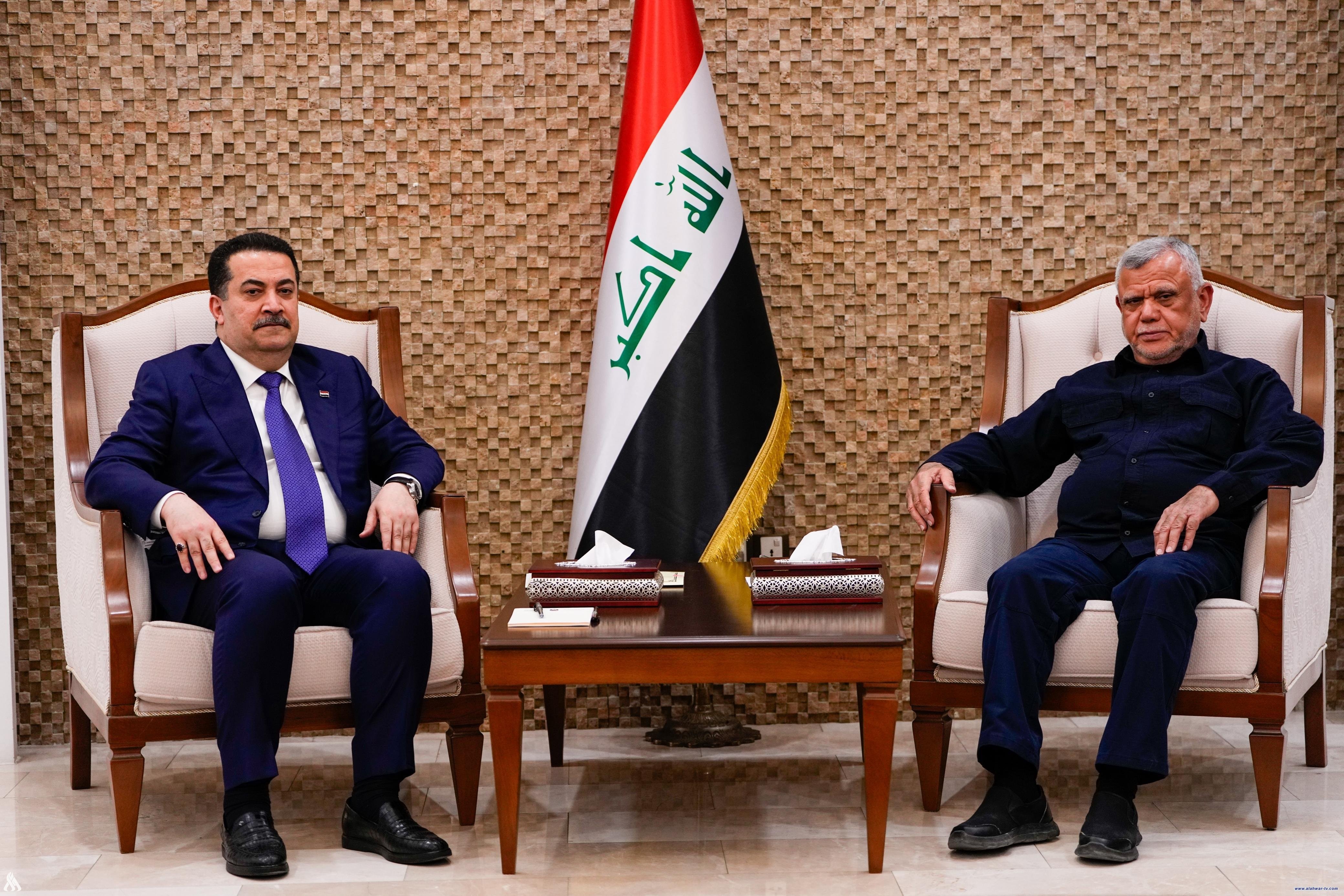 رئيس الوزراء والعامري يؤكدان أهمية انعقاد القمة العربية في بغداد