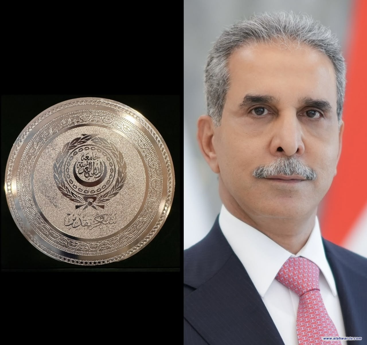 جامعة الدول العربية تقدم درعاً إلى رئيس القضاء العراقي فائق زيدان