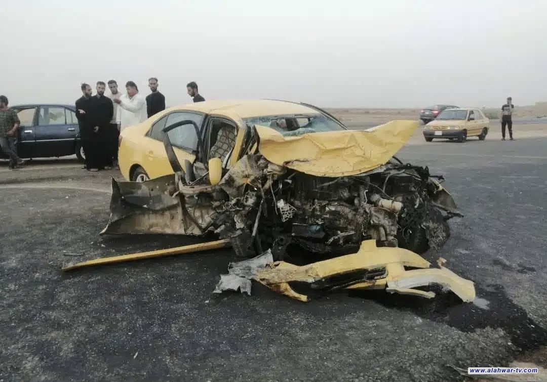 حادث تصادم شمال الناصرية يودي بحياة شخص ويصيب اثنين آخرين