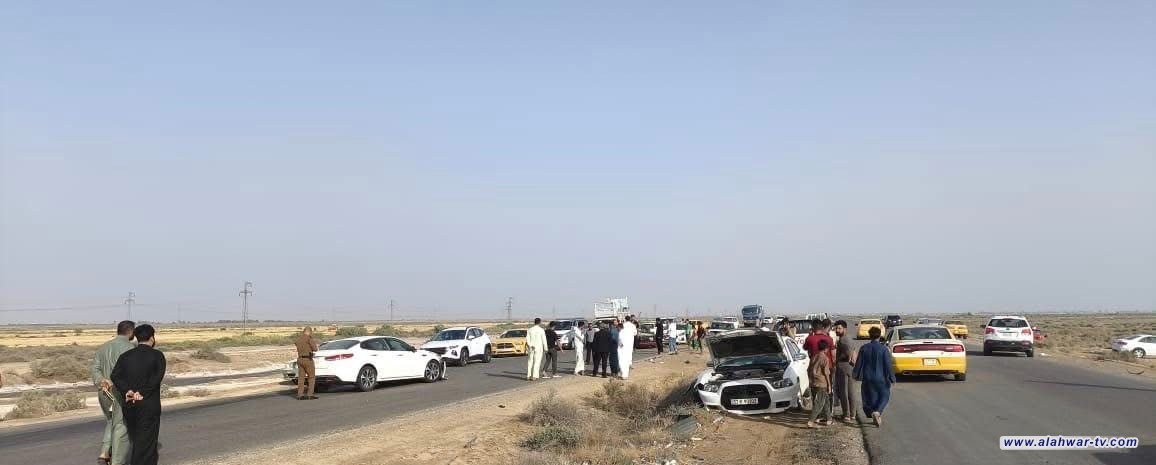 اصطدام أربع مركبات يُخلّف إصابات شمال الناصرية