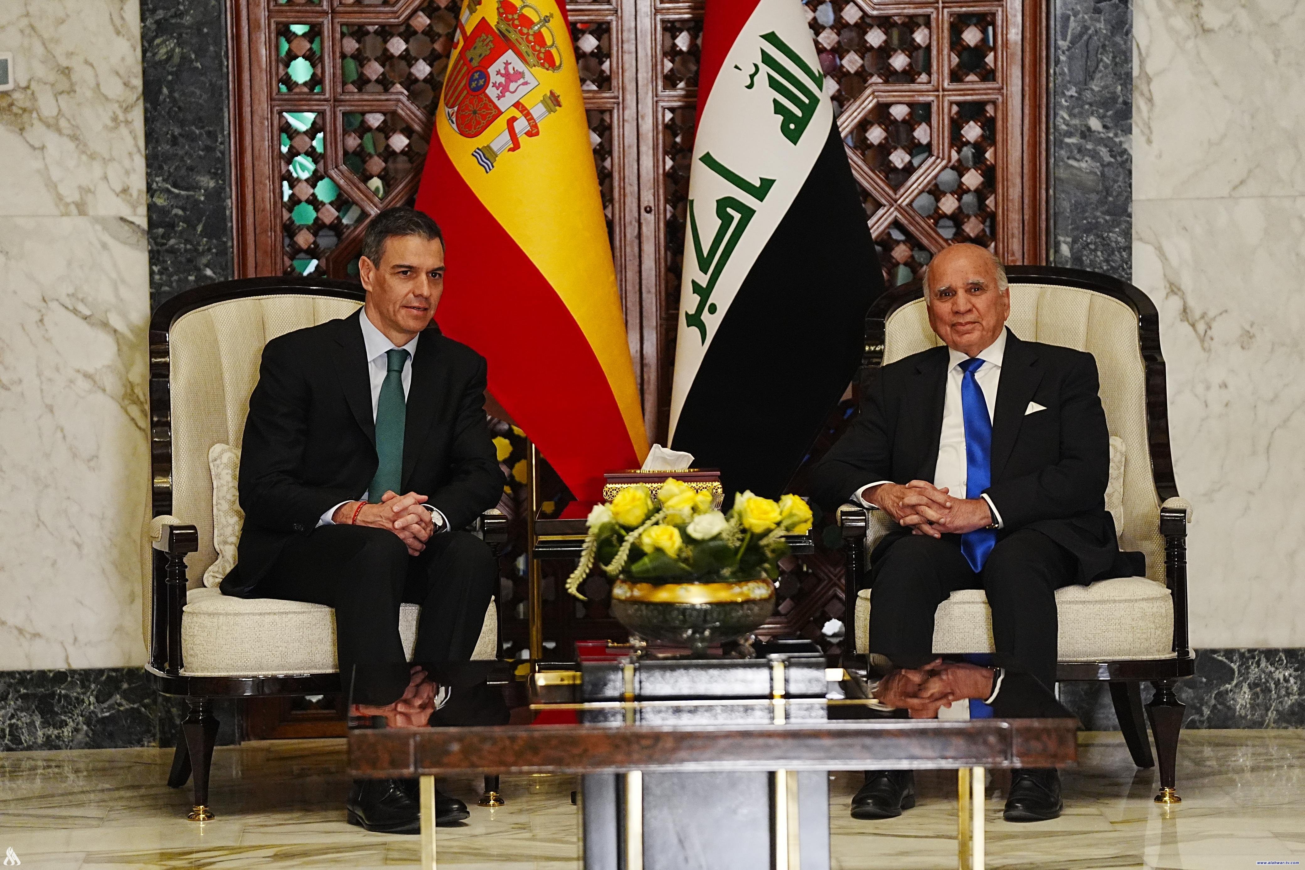 رئيس الوزراء الإسباني يصل إلى بغداد