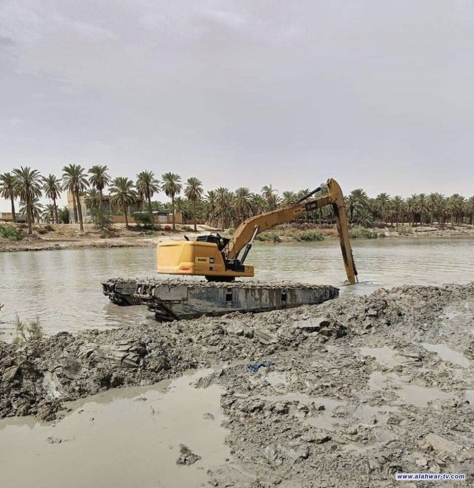 ذي قار تبدأ أعمال تطهير أنهار قضاء الإصلاح لضمان انسيابية المياه