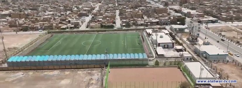 بتوجيه ومتابعة السيد محافظ ذي قار تصاعد الاعمال والانجاز في مشروع ملعب قضاء سيد دخيل