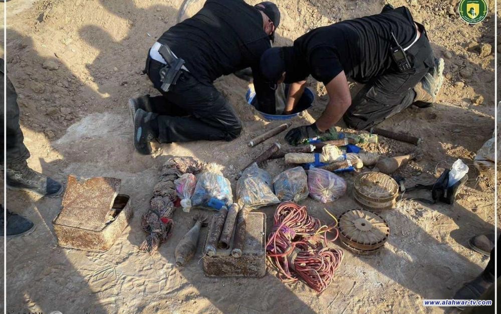 الحشد وجهاز مكافحة الإرهاب يعثران على كدس أعتدة شرق الأنبار