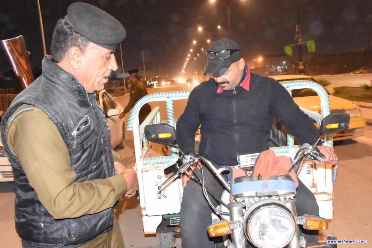 قيادة شرطة ذي قار تنفذ ممارسة امنية مشتركة وسط مدينة الناصرية