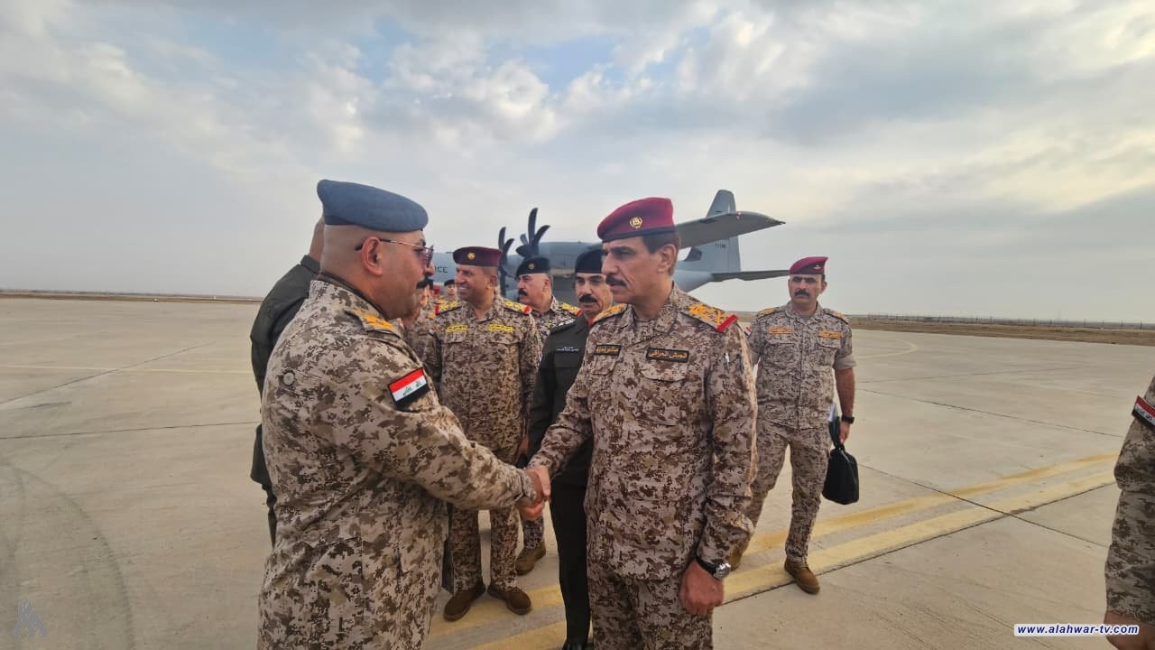 وفد عسكري برئاسة رئيس أركان الجيش يصل ميسان