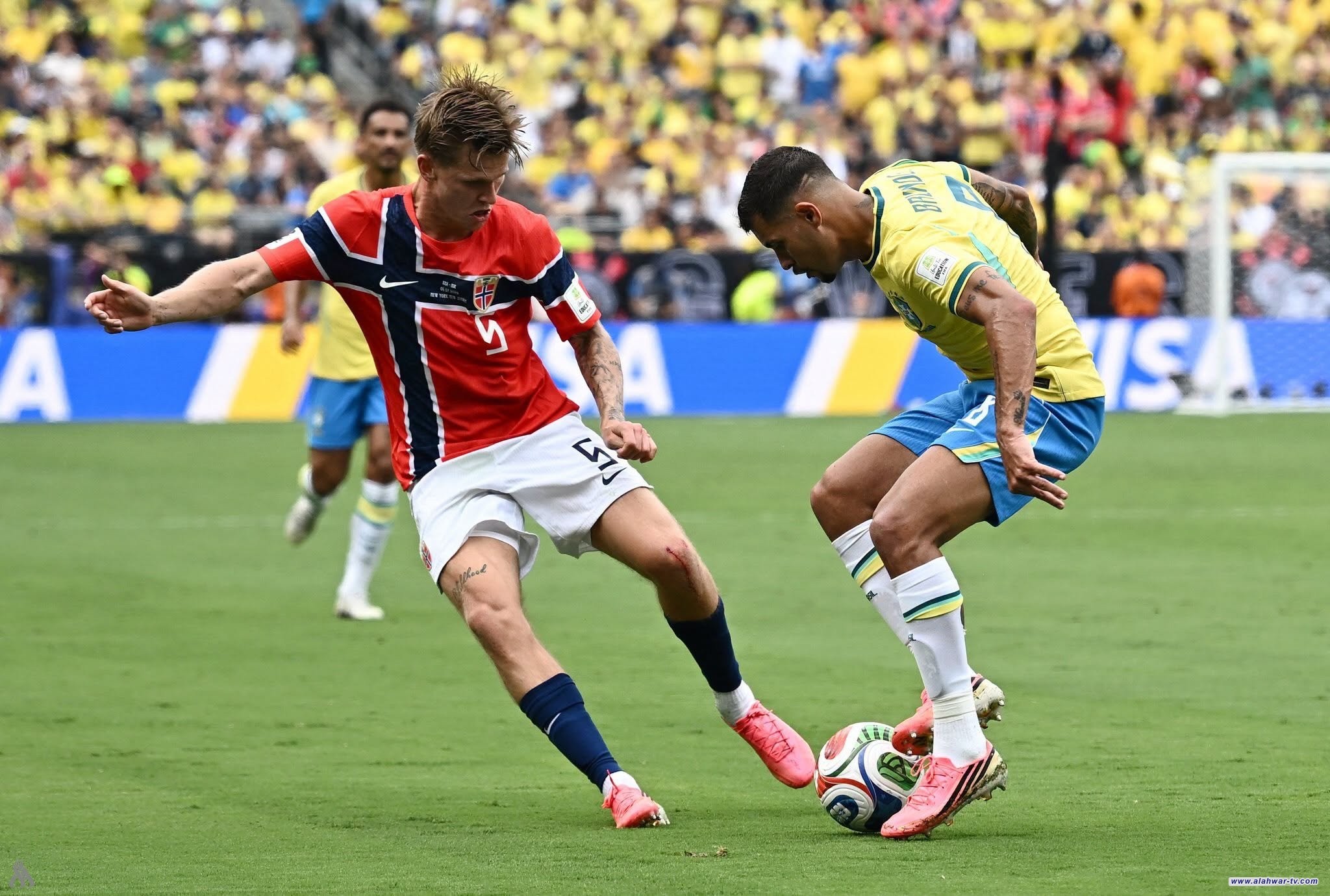 النرويج تقصي البرازيل وتبلغ ربع نهائي المونديال