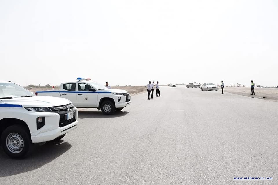 مرور ذي قار تغيّر مسار دخول المركبات إلى الناصرية من الجانب الغربي بسبب أعمال الحفريات