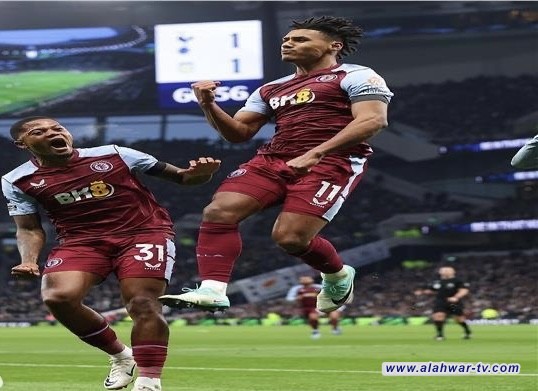 أستون فيلا يتغلب على توتنهام في الدوري الإنكليزي
