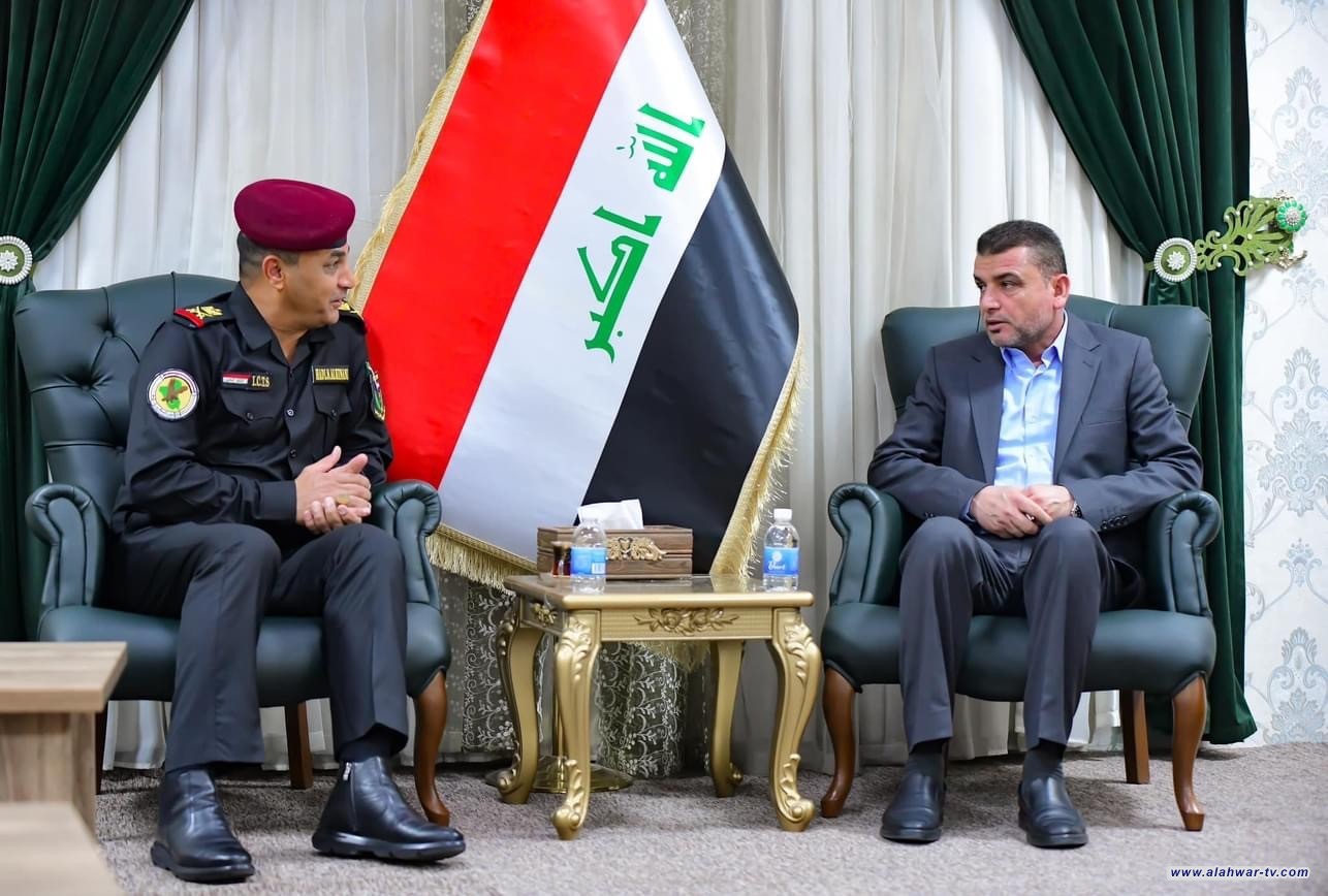 محافظ ذي قار يستقبل قائد العمليات الخاصة الثالثة لجهاز مكافحة الارهاب في المنطقة الجنوبية