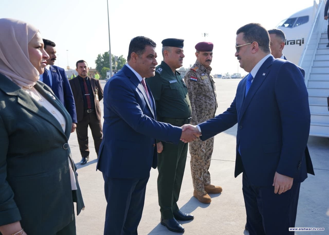 رئيس الوزراء يصل إلى محافظة البصرة لافتتاح المقطع الأول من طريق التنمية
