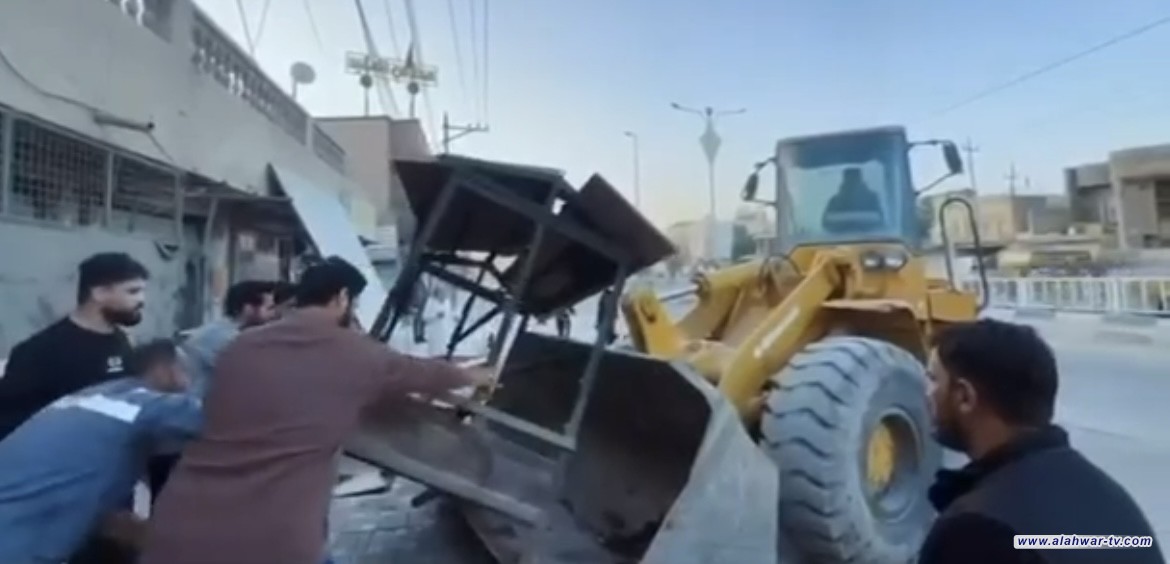 بلدية الناصرية تواصل إزالة التجاوزات في عدد من المناطق