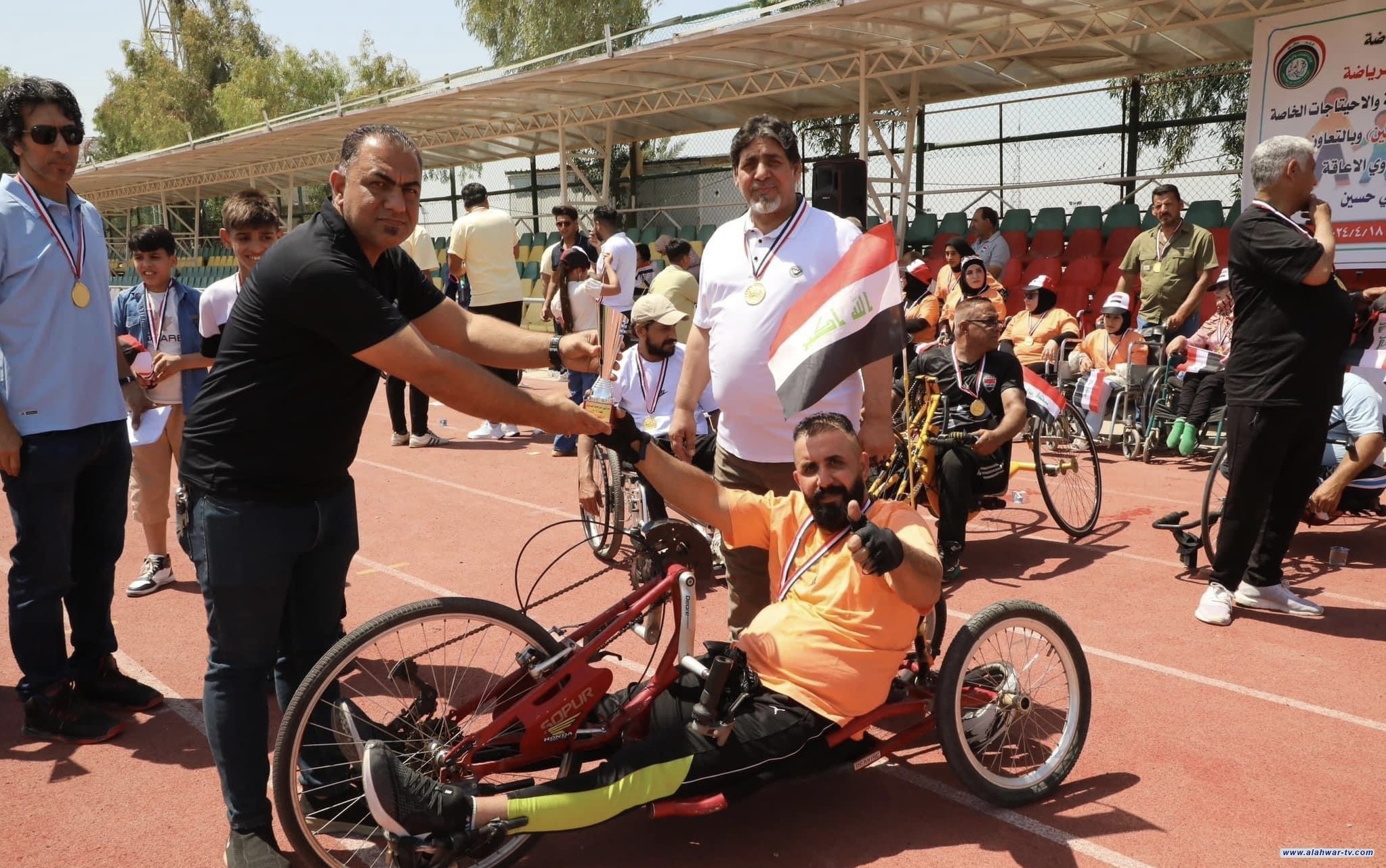 الشباب والرياضة تنظم ماراثون الدراجات اليدوية لذوي الإعاقة