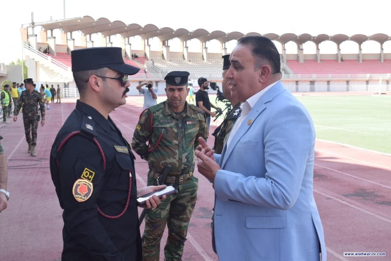 شرطة ذي قار تؤمن الحماية لمبارة نادي الناصرية ونادي مصافي الجنوب