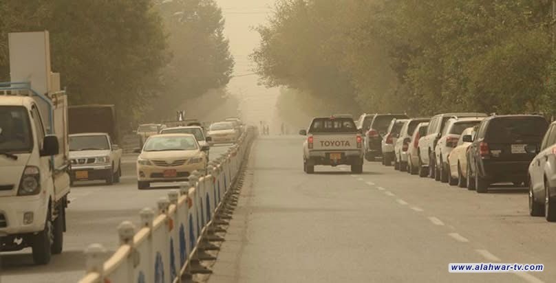 موجه غبارية تجتاح ذي قار بسبب منخفض جوي قادم من الجزيرة العربية