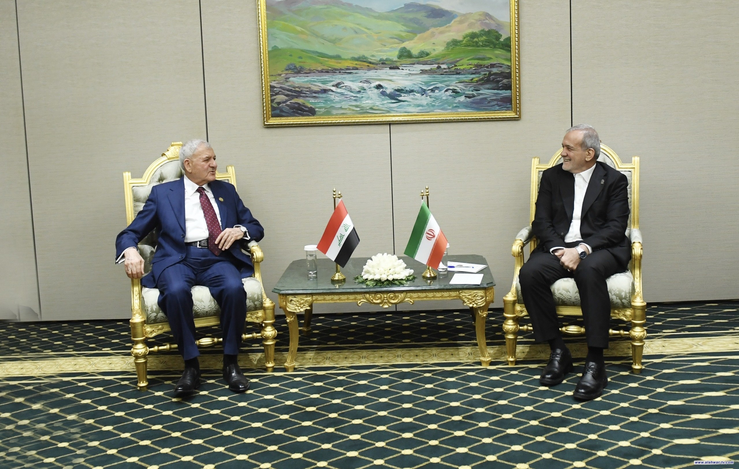 رئيس الجمهورية يؤكد لنظيره الإيراني رفض العراق لأي اعتداء أو انتهاك السيادة الوطنية للدول