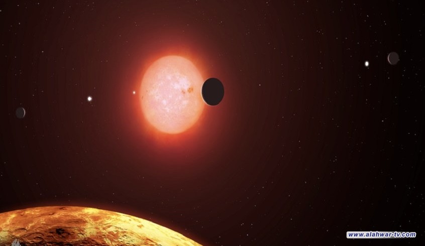 غلاف جوي مفاجئ لكوكب صخري فائق الحرارة