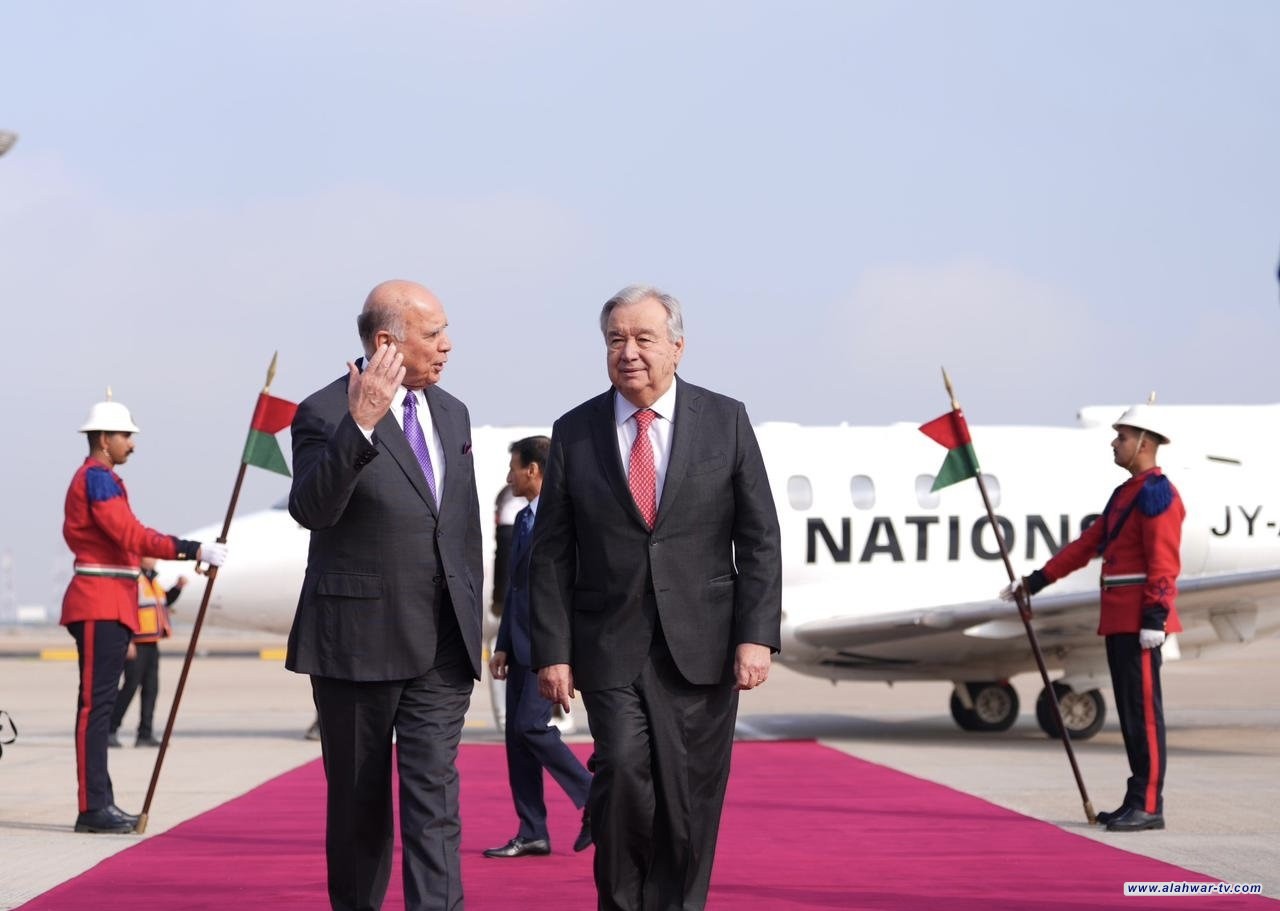 الأمين العام للأمم المتحدة انطونيو غويتريش يصل إلى بغداد
