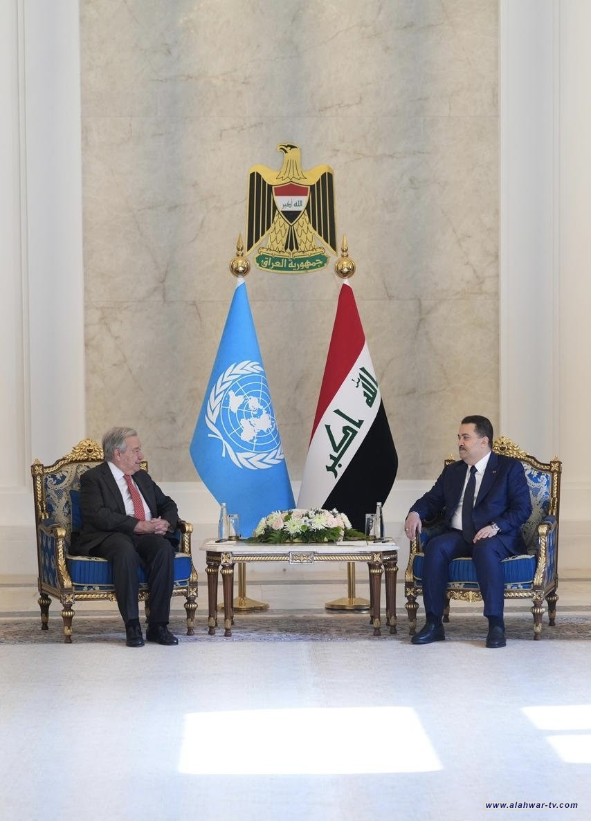 رئيس الوزراء يستقبل الأمين العام للأمم المتحدة انطونيو غوتيريش