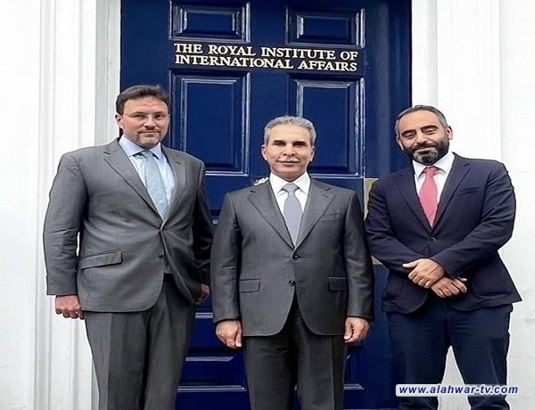 زيدان يبحث بالمعهد الملكي للشؤون الدولية عدداً من القضايا القانونية ذات الاهتمام الدولي