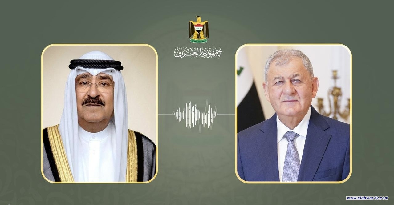 رئيس الجمهورية وأمير الكويت يؤكدان أهمية احتواء التوترات بما يحفظ السلم الإقليمي والدولي