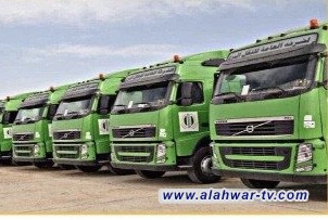 الأسطول البري ينجح بنقل 41 ألف طن من البضائع في تشرين الثاني الماضي