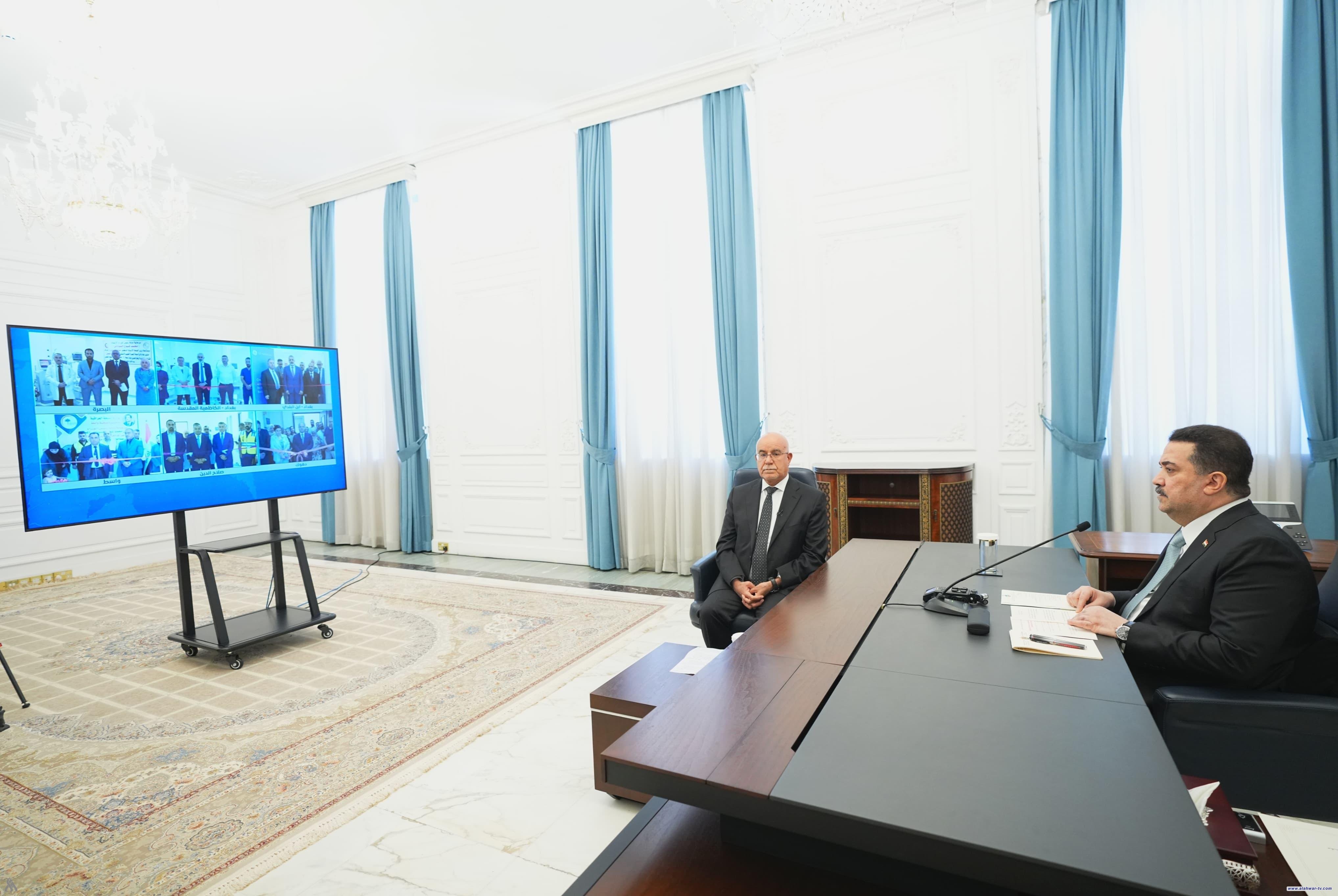 رئيس الوزراء يفتتح عدداً من المراكز الطبية للعناية المركزّة للأطفال حديثي الولادة والخدّج