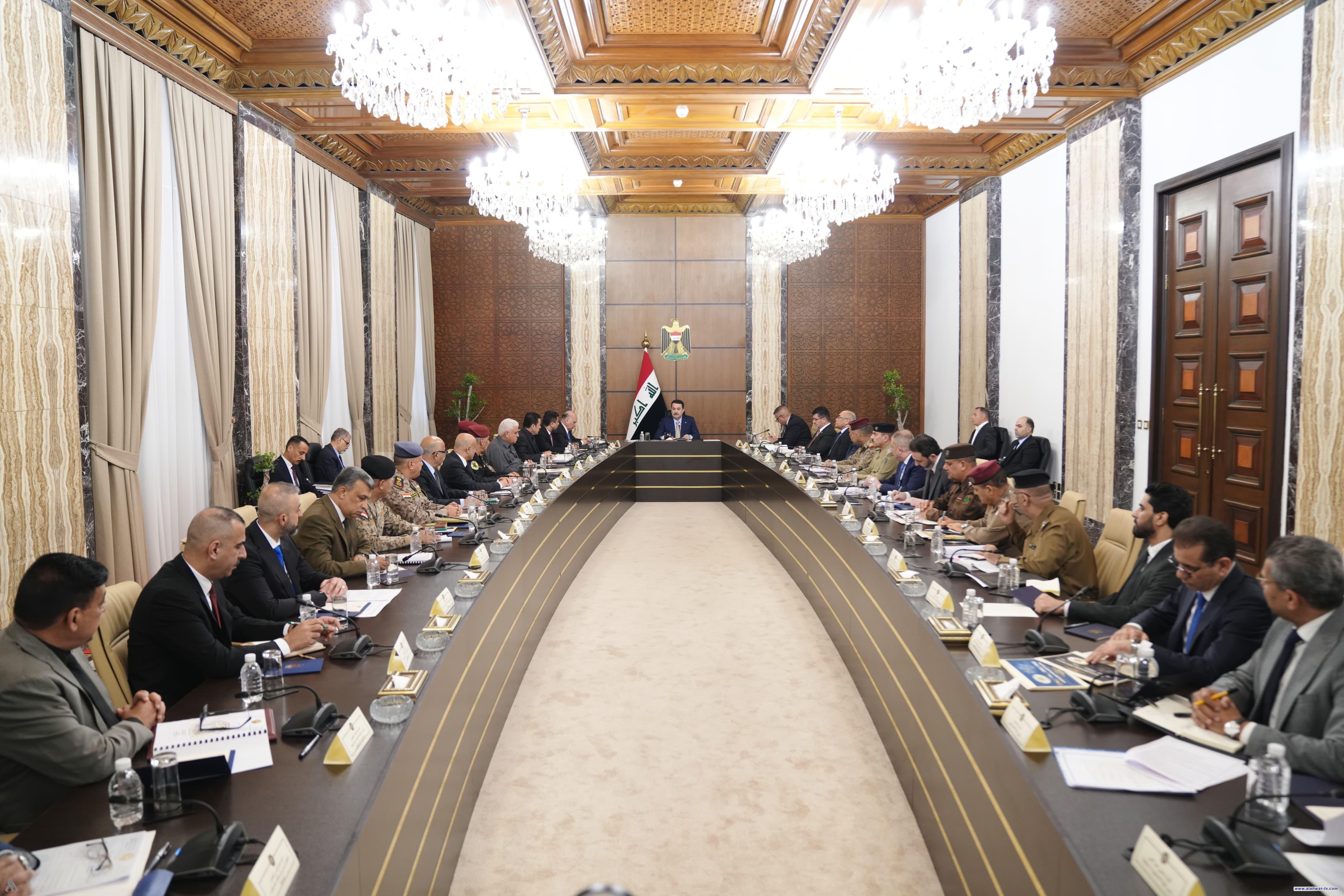 رئيس الوزراء يترأس اجتماع المجلس الوزاري للأمن الوطني