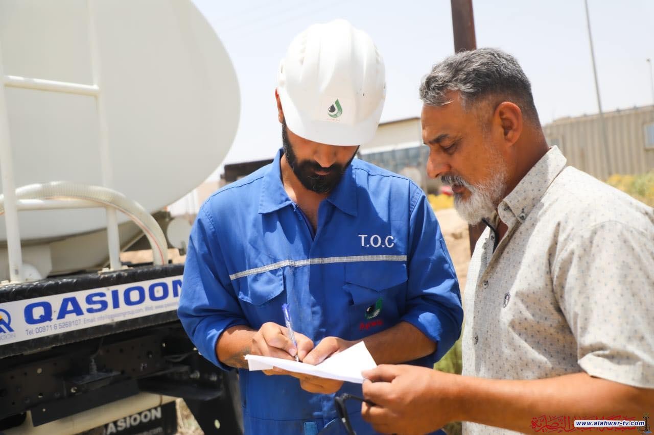 نفط ذي قار تطلق حملة  الساقي لتوفير أكثر من 170 ألف لتر من الماء يوميا خلال محرم الحرام