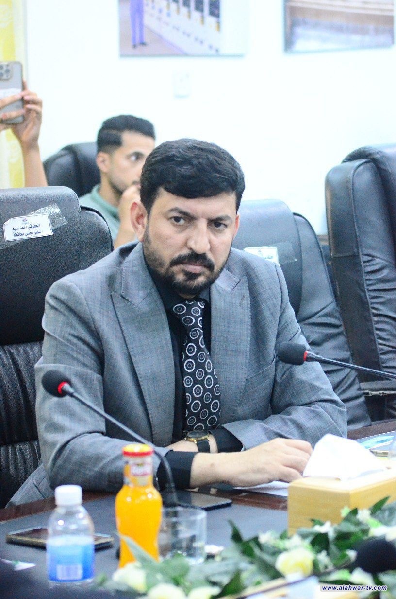 الاستاذ احمد فرحان الخفاجي عضو مجلس محافظة ذي قار  يستنكر