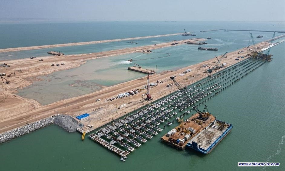 السوداني يتابع عبر دائرة تلفزيونية سير العمل في مشروع ميناء الفاو