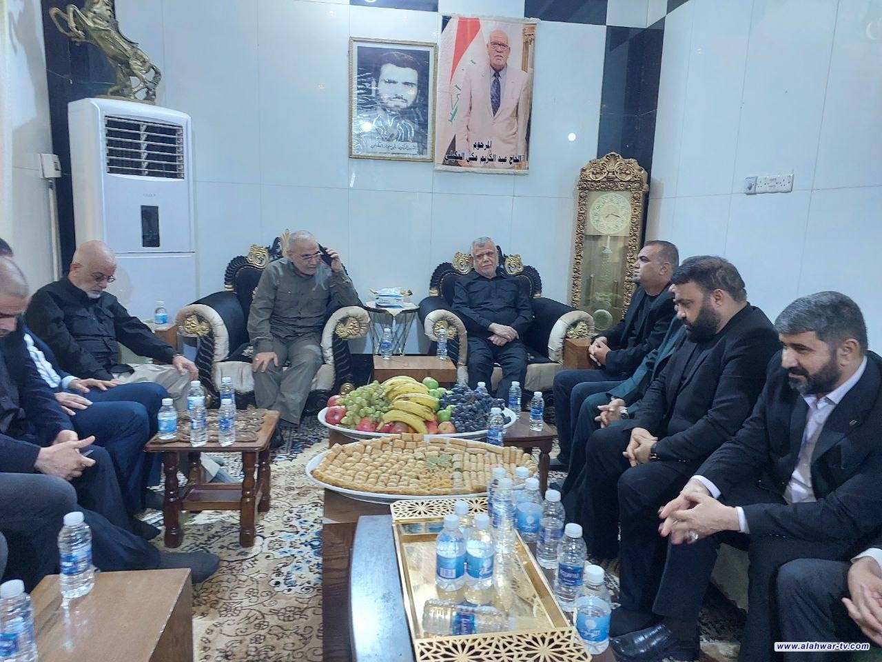 زعيم تحالف نبني الحاج هادي العامري يصل الى محافظة ذي قار