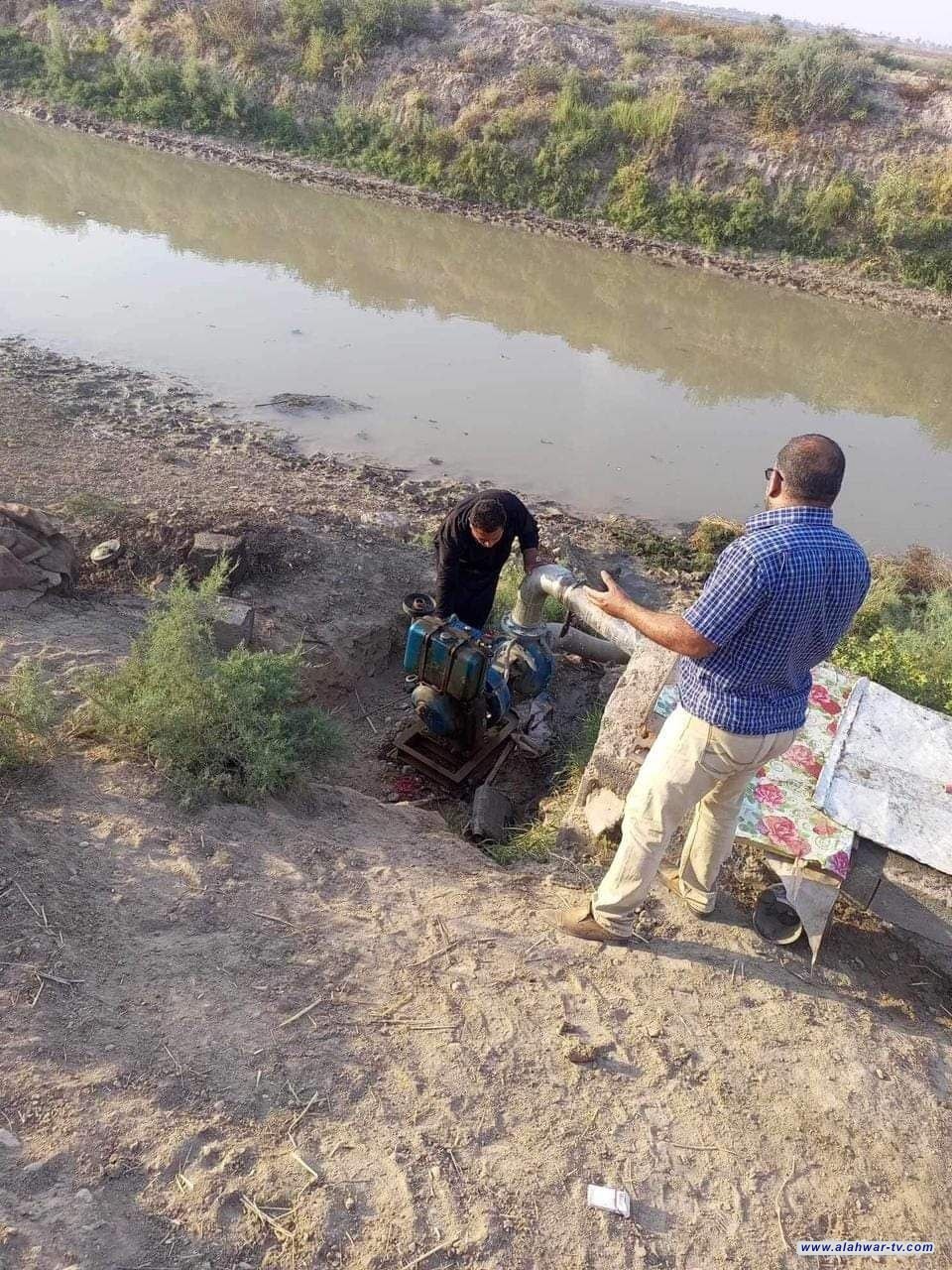 الموارد المائية في الدواية بالتنسيق مع القوات الامنية حملة لرفع التجاوزات