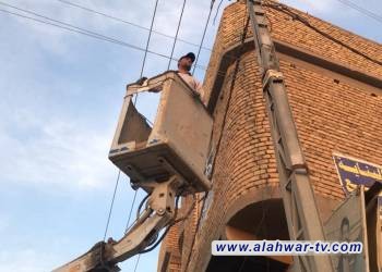 كهرباء ذي قار: ازالة اكثر من 800 تجاوز على الشبكة الكهربائية في اسبوع واحد