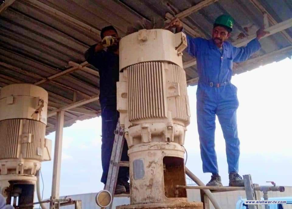 ماء ذي قار تباشر بأعمال الصيانة الدورية لمشروع ماء الناصرية رقم 1