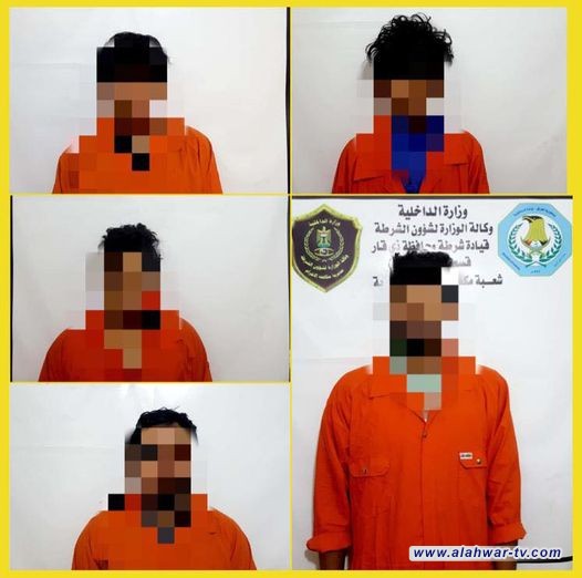 مكافحة اجرام ذي قار تلقي القبض على عصابة سرقة اسلاك نقل الطاقة الكهربائية